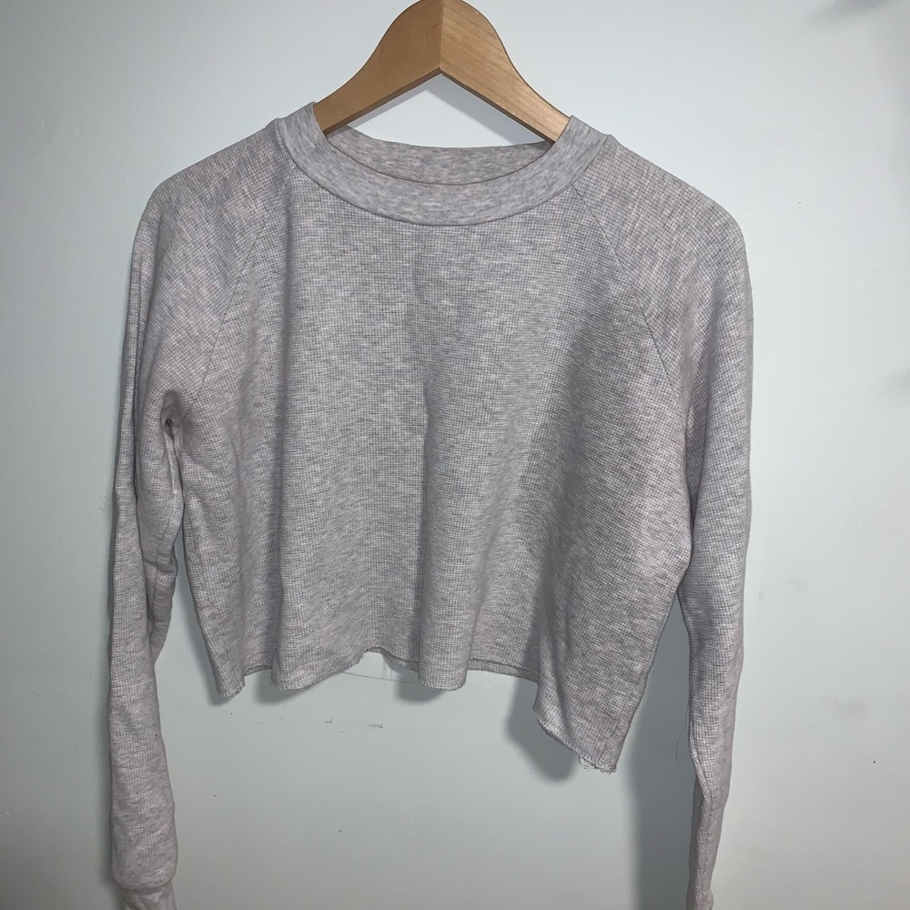 John Galt cropped long sleeve